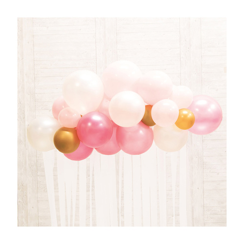 Botanical Celebration Pink Balloon Garland Backdrop Kit