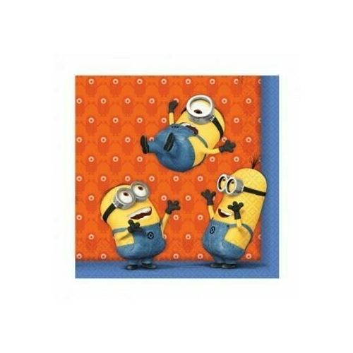  Minions Lunch Napkins (33cm x 33cm) 2 Ply 20 Pack