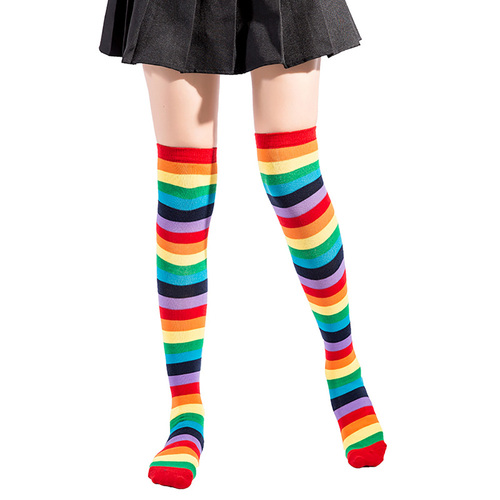 Knee High stockings Rainbow