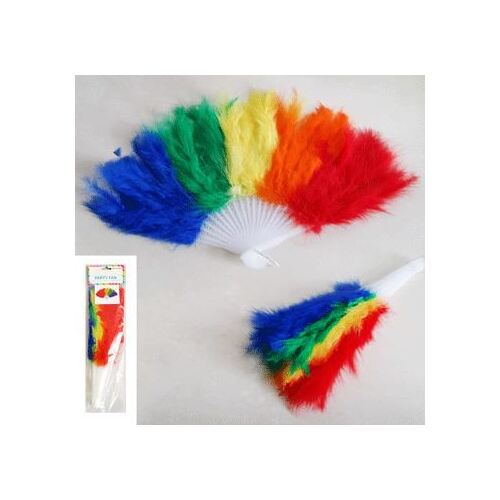 Feather Fan Multi-Colour