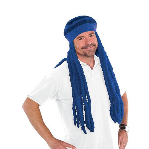 Wig Cap, Blue Dreadlock