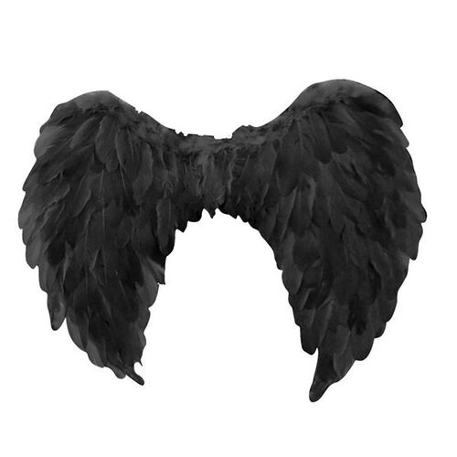 Black Angel Wing 80X60cm