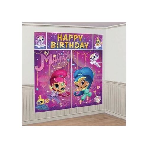 Shimmer & Shine Scene Setter Kit Happy Birthday 