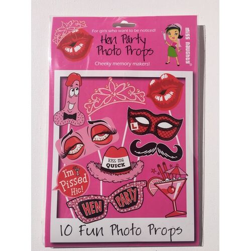 Hens Night Photo Prop 10pk