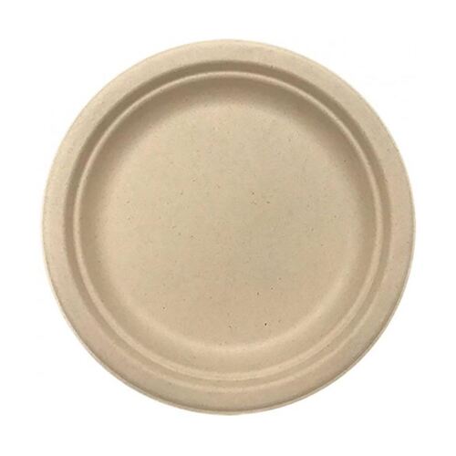 Sugcane Dinner Plate Natural 230mm 10 Pack