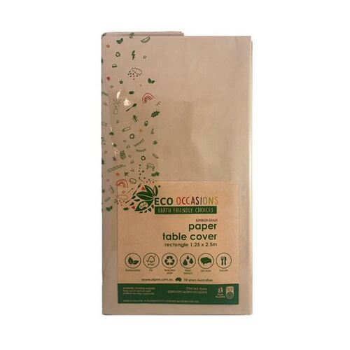 Tablecover Paper Rectangle Kraft 250x125cm