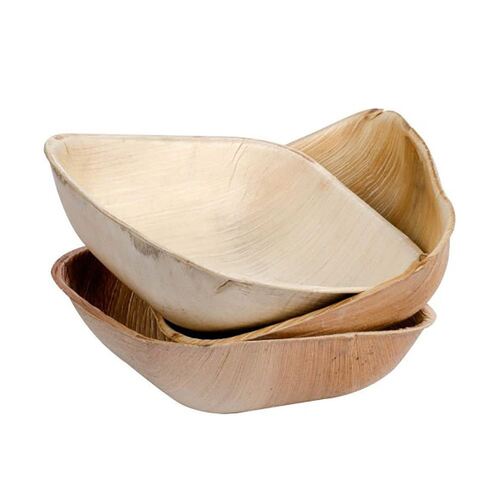 Palm Leaf Square Bowl 130mm 10 Pack