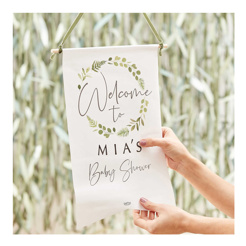 Botanical Baby Baby Shower Customisable Welcome Sign