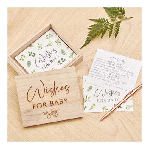 Botanical Baby Wishes For The Baby Advice Card