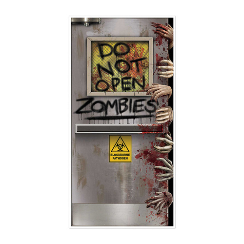 Beistle Zombies Lab Door Cover