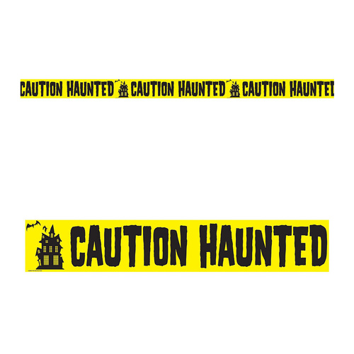 Beistle Caution Haunted Party Tape