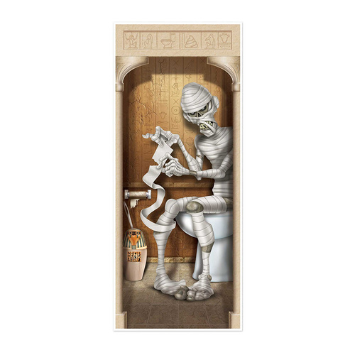 Beistle Mummy Restroom Door Cover