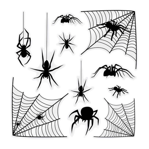 Beistle Spider & Spider Web Silhouette 11 Pack