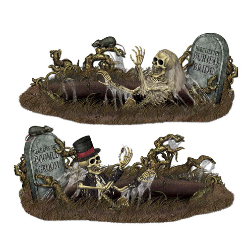 Beistle Doomed Groom & Buried Bride 2 Pack