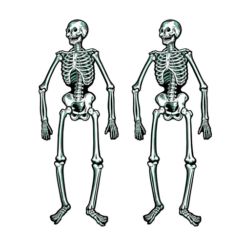 Beistle Jointed Skeleton 56cm 2 Pack