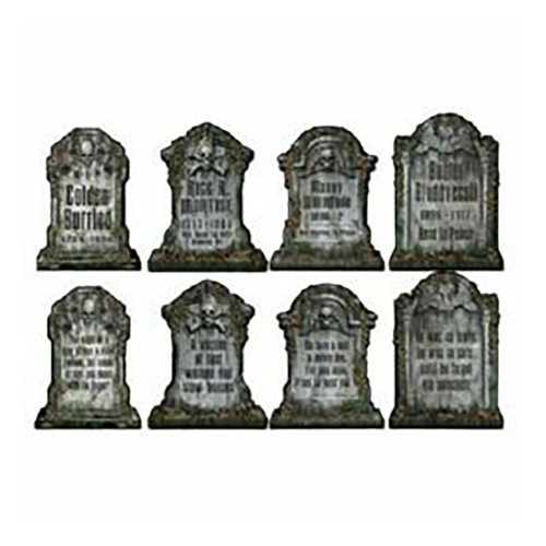 Beistle Tombstone Cutouts 4 Pack