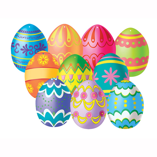 Cutouts Mini Easter Eggs 10 Pack