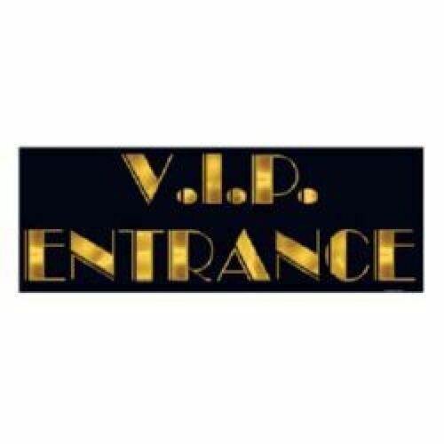 Vip Entrance Sign Cardboard (20cm x 55cm)
