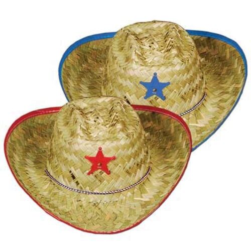 Cowboy Hat Child Size Blue or Red Designs