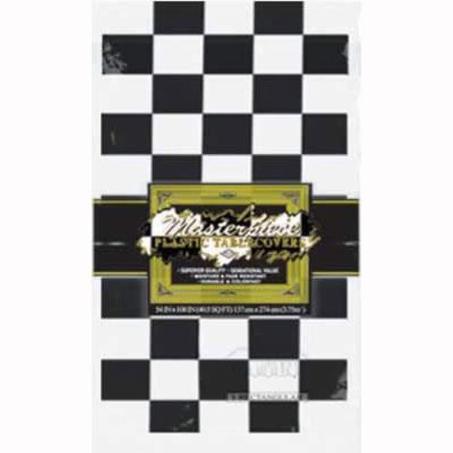 Checkered Black & White Tablecover