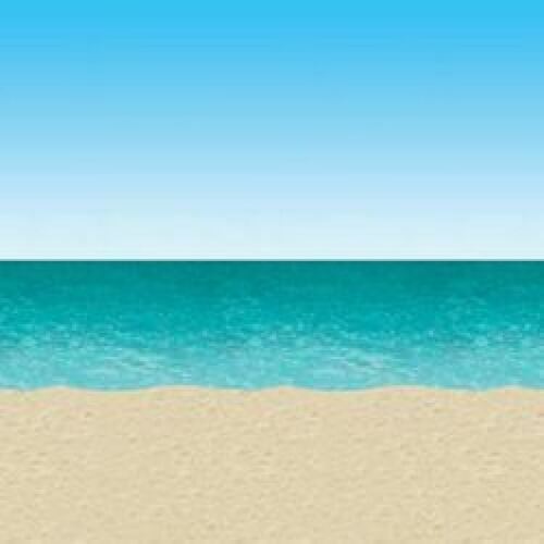 Backdrop Ocean & Beach Scene Setter 