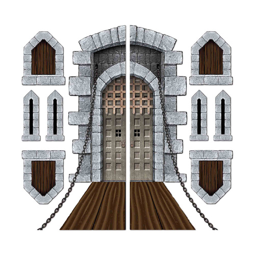 Beistle Medieval Castle Door & Window Props 9 Pack