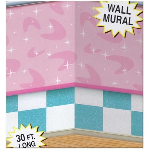 Backdrop Wall Soda Shop Scene Setter (1.2M x 9.1M)