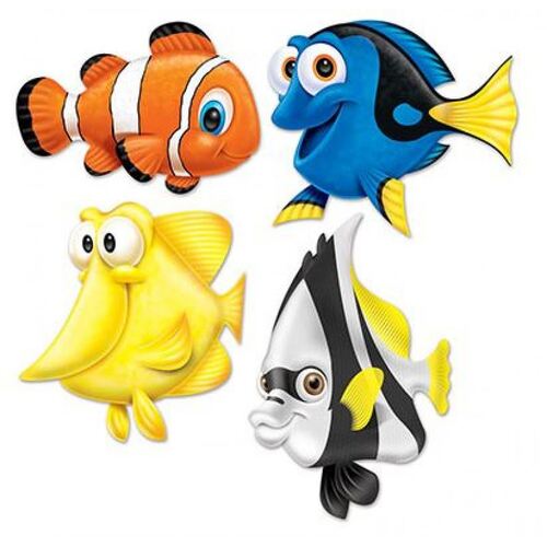 Under the Sea Fish Cutouts 4 Pack