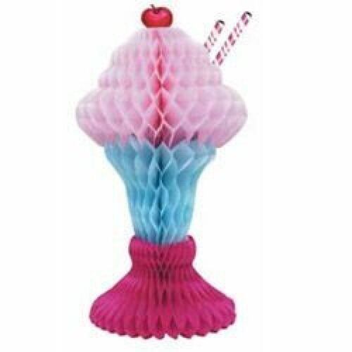 50's Ice Cream Sundae Honeycomb Centrepiece