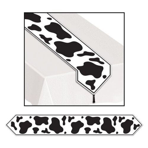 Cow Print Table Runner & Tassels