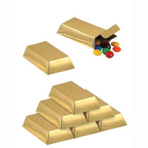 Pirate Gold Bars Favor Boxes 12 Pack