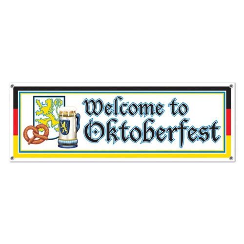 Banner Welcome To Oktoberfest (53cm High x 1.52M Wide)
