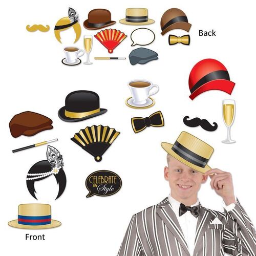 Photo Booth Props Great 20'S 12 Pack