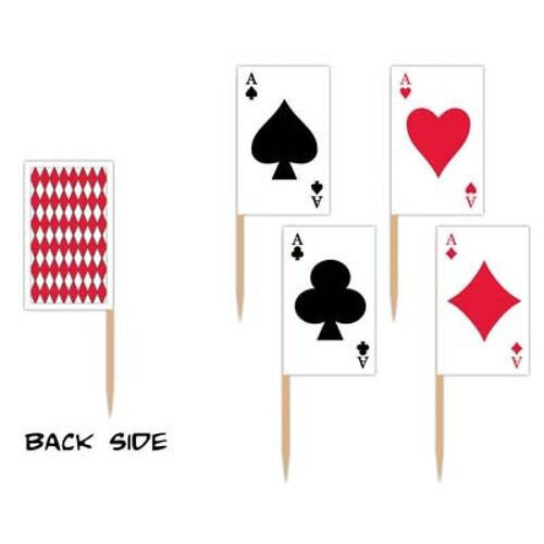 Playing Cards Picks 2 Sided Assorted Designs 50 Pack