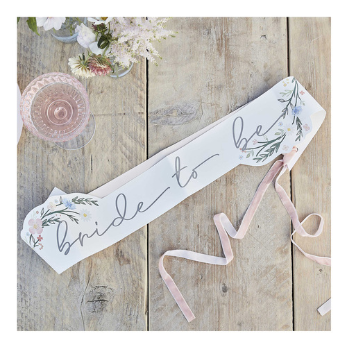 Boho Bride Thin Sash