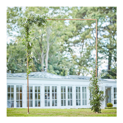 Botanical Wedding Backdrop Copper Frame 