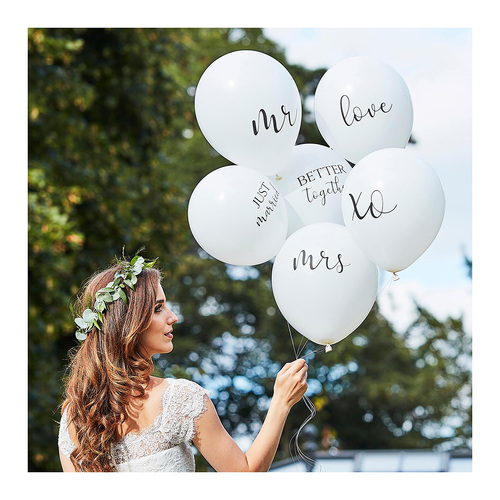 Botanical Wedding Balloons Bundle 6 Pack