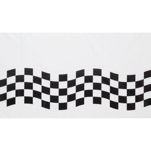 Decorations for Racing Race Car Party Sport Events Novelty Place 8x5.5 Checkered Black and White Racing Stick Flag 12 Pack Plastic Stick 