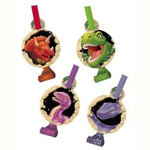 Dino Blast Blowouts & Medallions Pack Of 8 