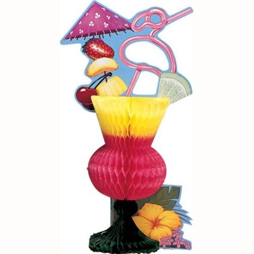 Tropical Drink Cooler Centrepiece Honeycomb 33cm x 21cm
