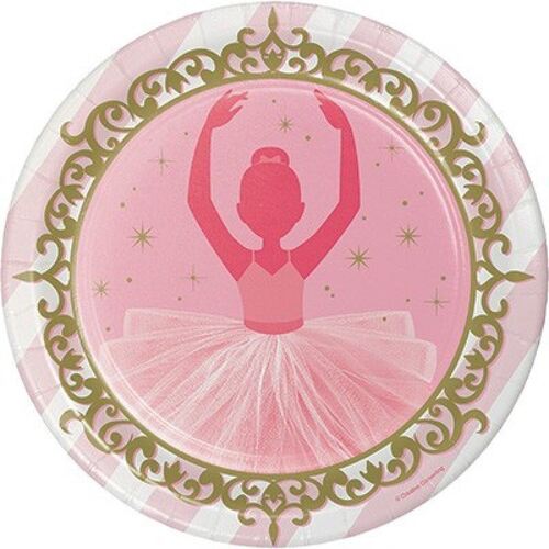 Twinkle Toes Dinner Plates Paper 22cm 8 Pack