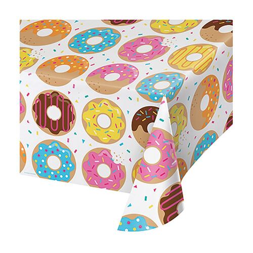 Donut Time Tablecover Plastic All Over Print