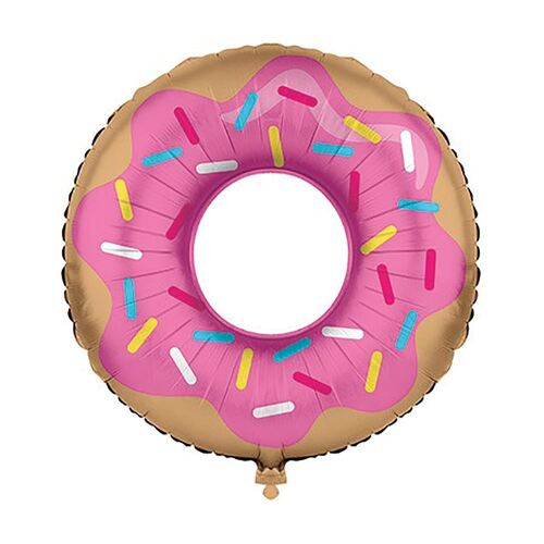 Donut Time Shape Foil Balloon