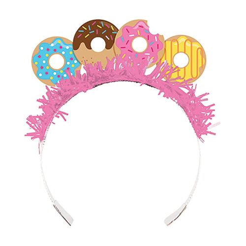 Donut Time Tiara's & Tissue Fringe 8 Pack