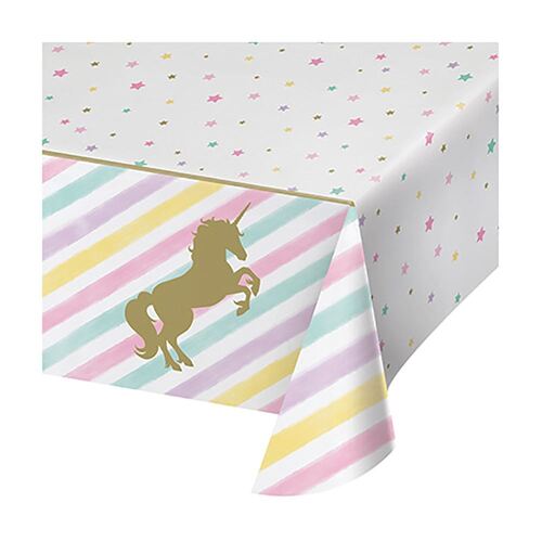 Unicorn Sparkle Tablecover Plastic All Over Print 