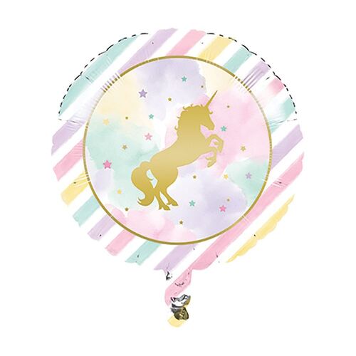 45cm Unicorn Sparkle Foil Balloon Foil Stamped