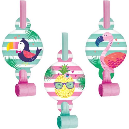 Pineapple N Friends Blowouts with Medallions 8 Pack