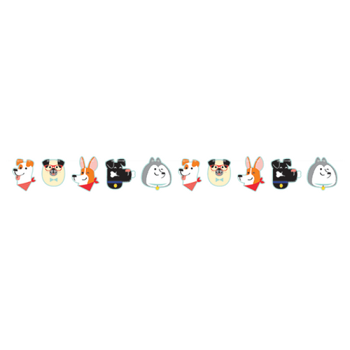 Dog Party Shaped String Banner 15cm x 190cm