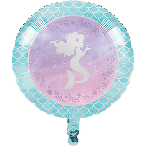 45cm Mermaid Shine Iridescent Foil Balloon