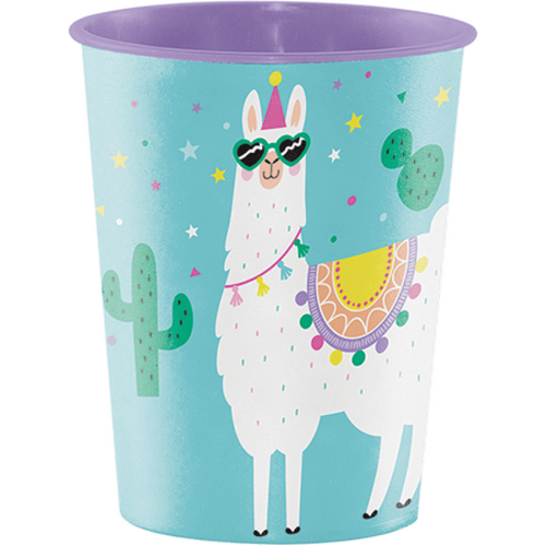 Llama Party Keepsake Souvenir Favor Cup Plastic 473ml